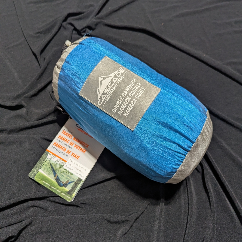 Blue and Gray Double Hammock